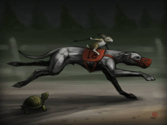 The Tortoise and the Hare (and the Greyhound) by nilwilnil