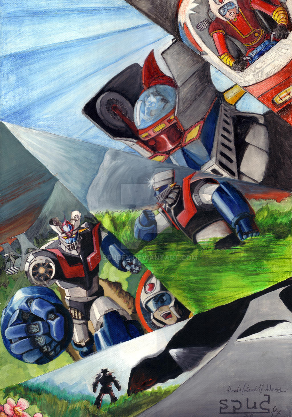 Mazinger Z Racer Mazinger Z by spudfx on DeviantArt