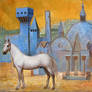 White Horse. Golden Sky. 2004