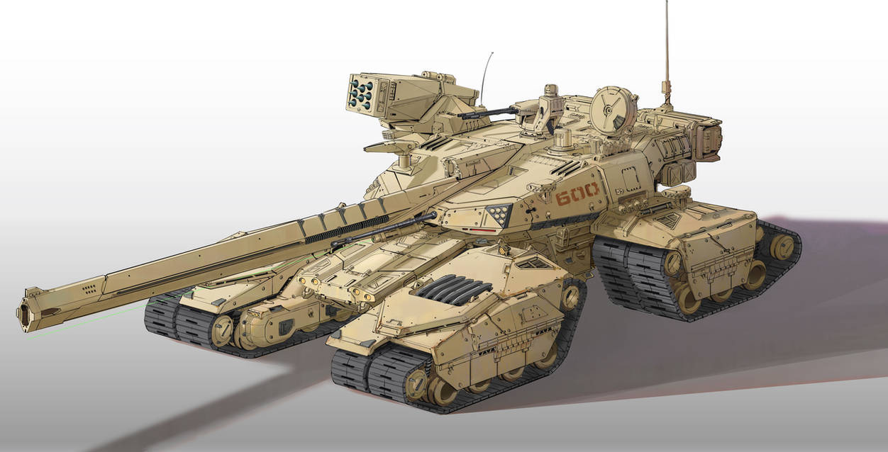 Sci-fi Tank design by JoeyHchow on DeviantArt