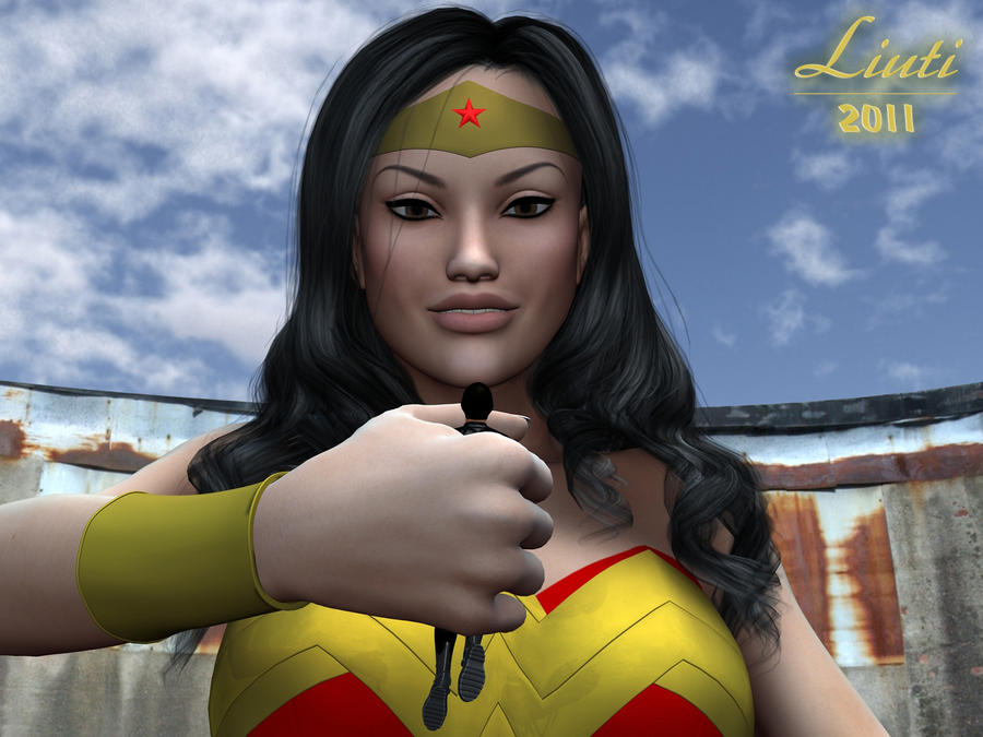 Giantess Wonder Woman by bruzzo on DeviantArt