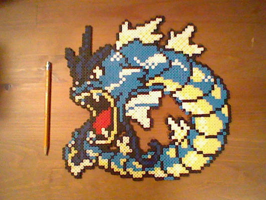 Gyarados Perler Bead Sprite