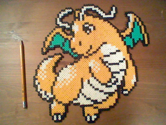 Dragonite Perler Bead Sprite