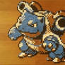 Blastoise Perler Bead Sprite