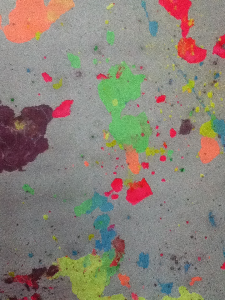 paint splatter.