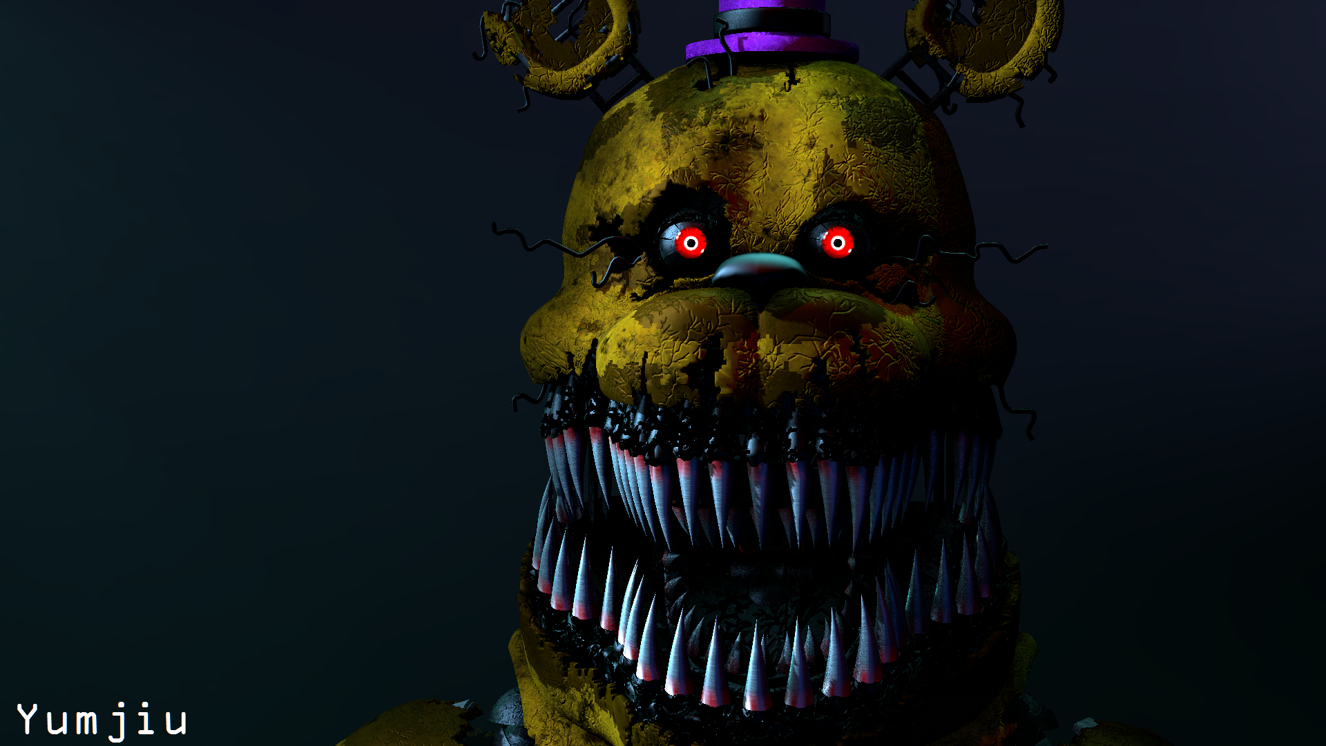 Nightmare Fredbear jumpscare UCN by Jpizza555 on DeviantArt