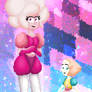 Pink Diamond and Pearl ~ Pixel Art