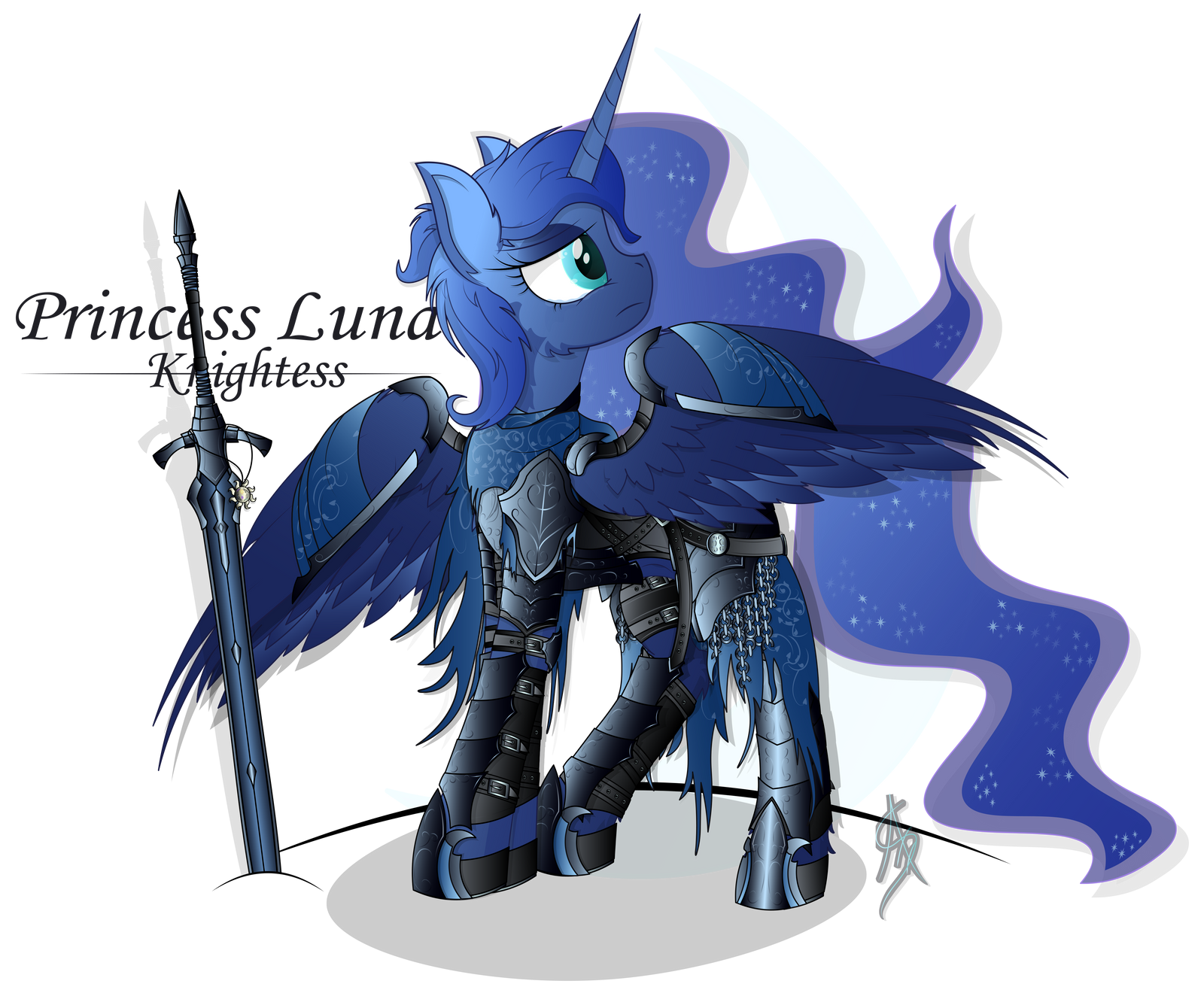 Princess Luna - Abyss armour by AleriaStarlight on DeviantArt