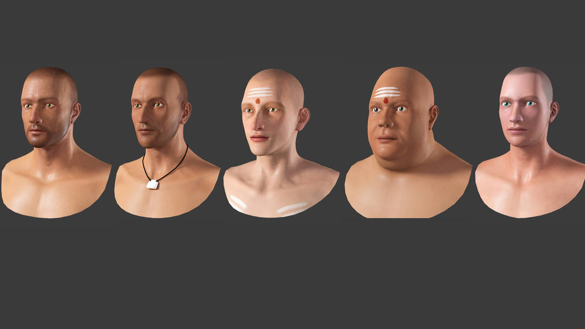 Head Variations by hellboyashish on DeviantArt