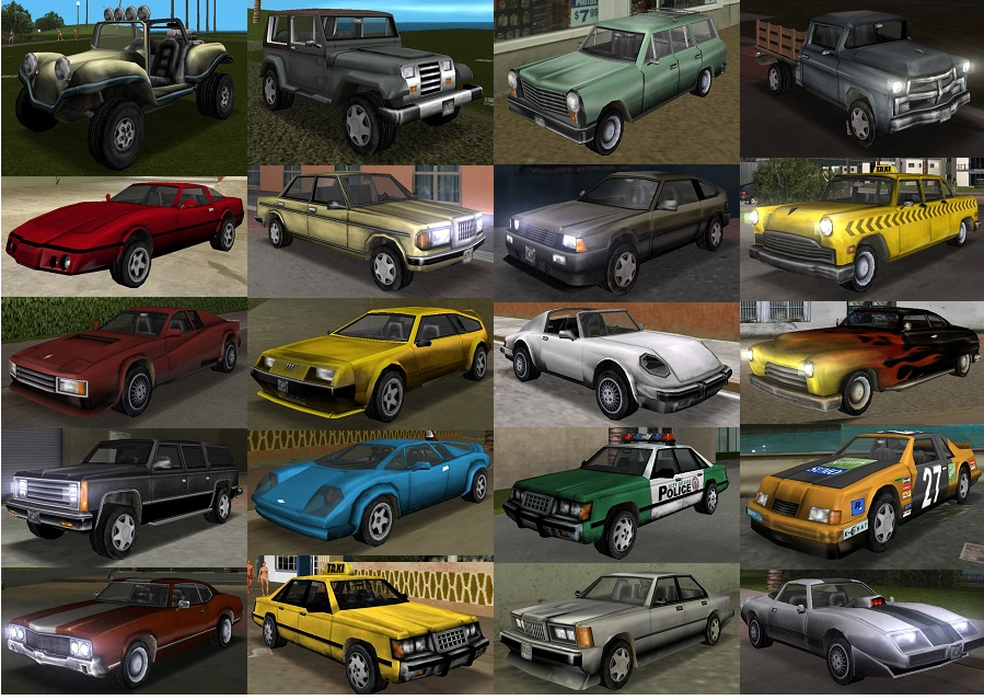 The fastest cars in GTA Vice City - Hotring, Stinger, Phoenix, and