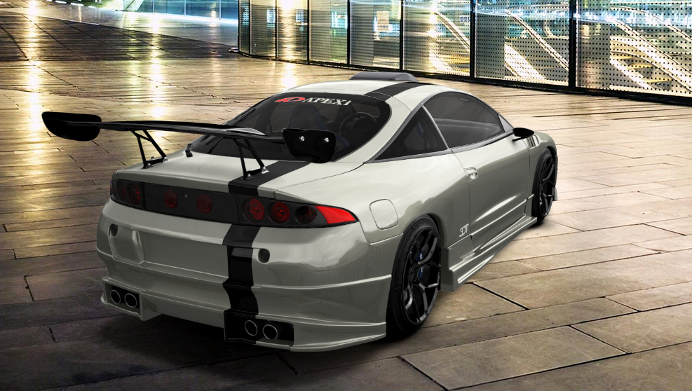 Mitsubishi Eclipse Gsx1999 Rear by JDimensions27 on DeviantArt