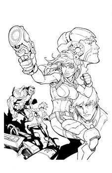 Bubblegun Randy Green variant cover inks