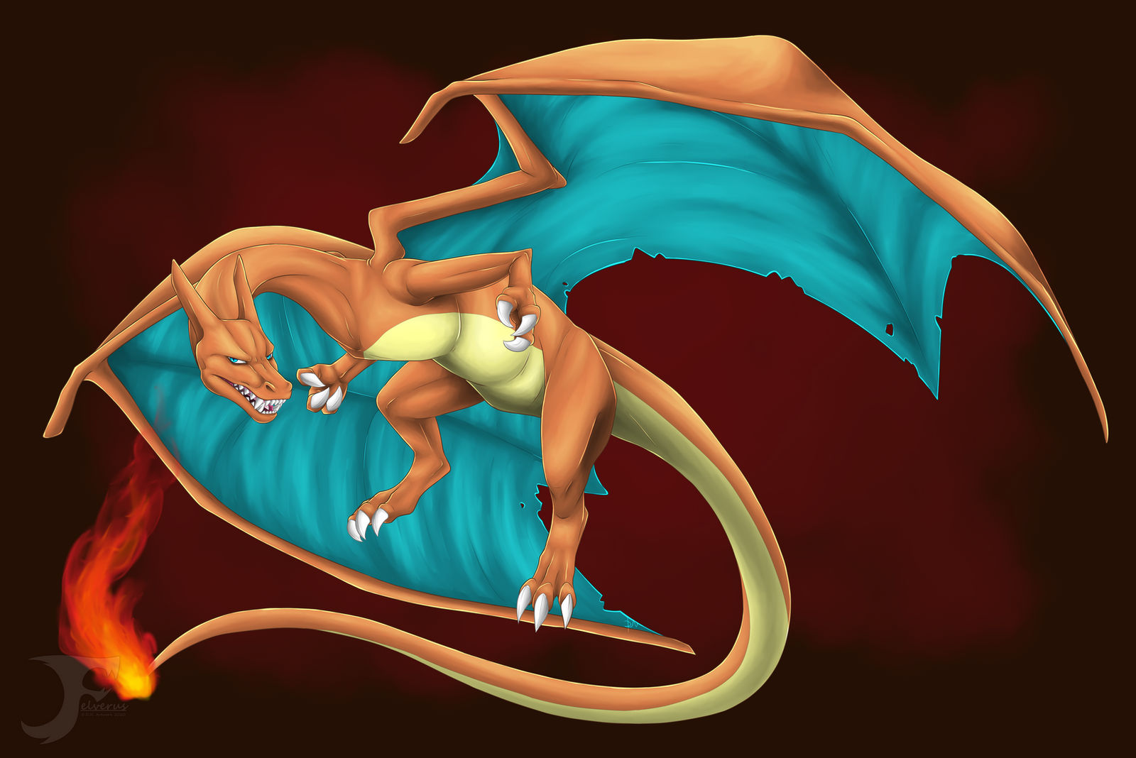 Charizard Refrence Charizard by Felverus on DeviantArt