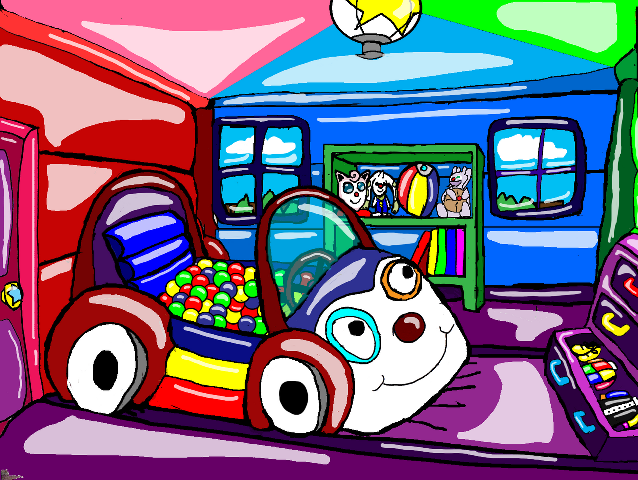 Fanart: Inflatable clown room (room TF) by Agent-G245 on DeviantArt