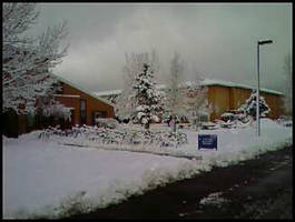 snow on campus