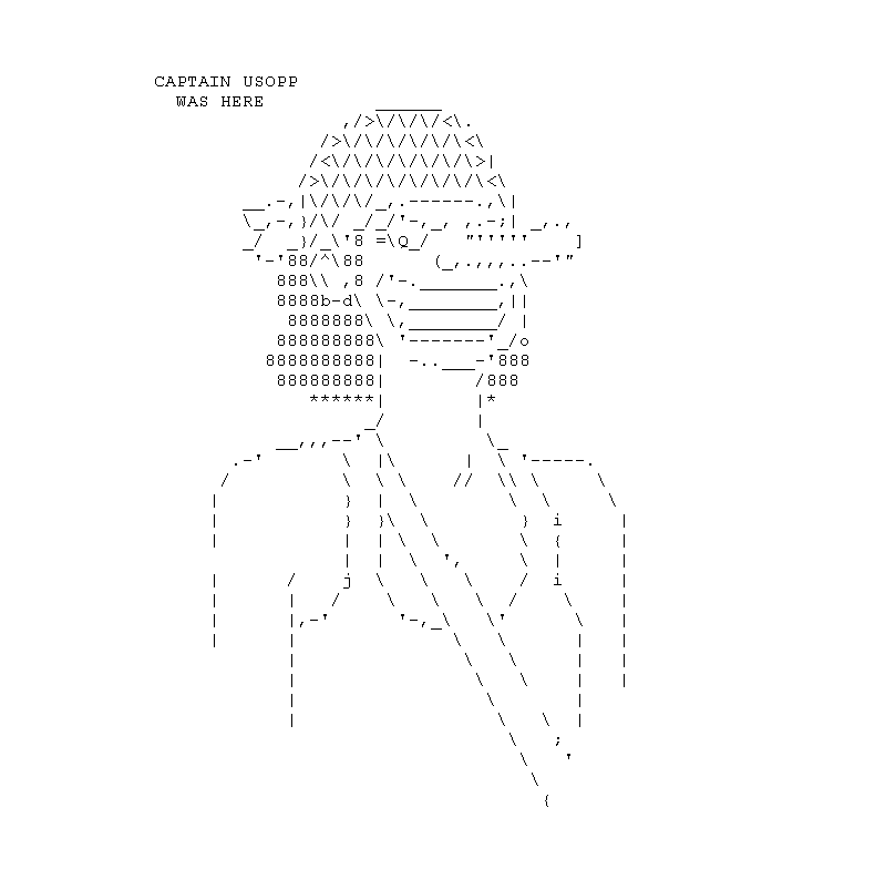 Usopp Ascii