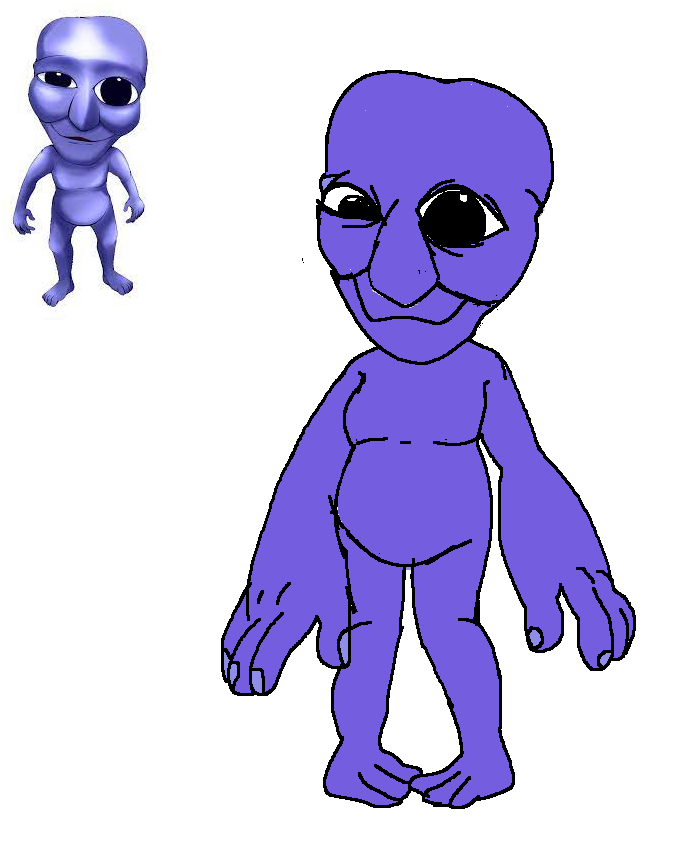 My drawing of blue from rainbow friends by ZackGodzillafan2008 on DeviantArt