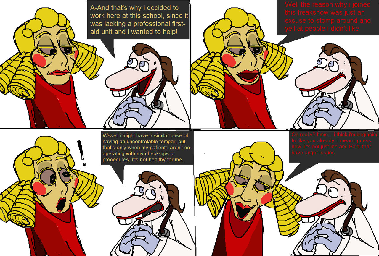 a nice conversation between Mrs Pomp and Dr Reflex by ...