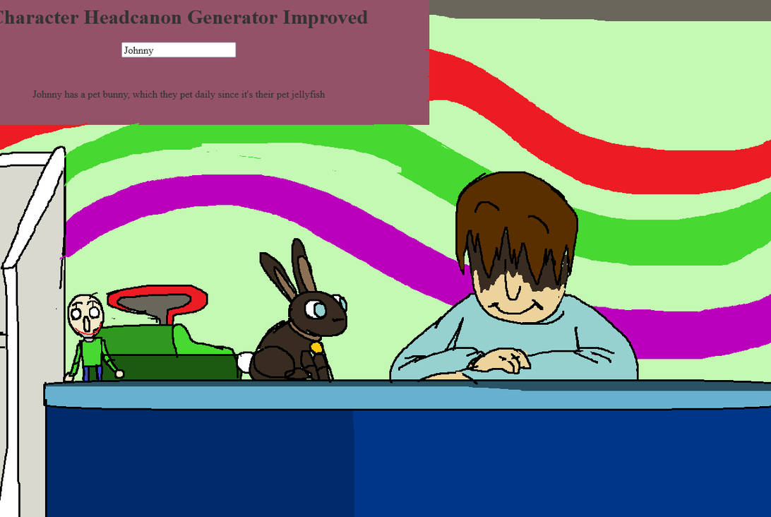Johnny and his pet rabbit by Samothevideogame64 on DeviantArt