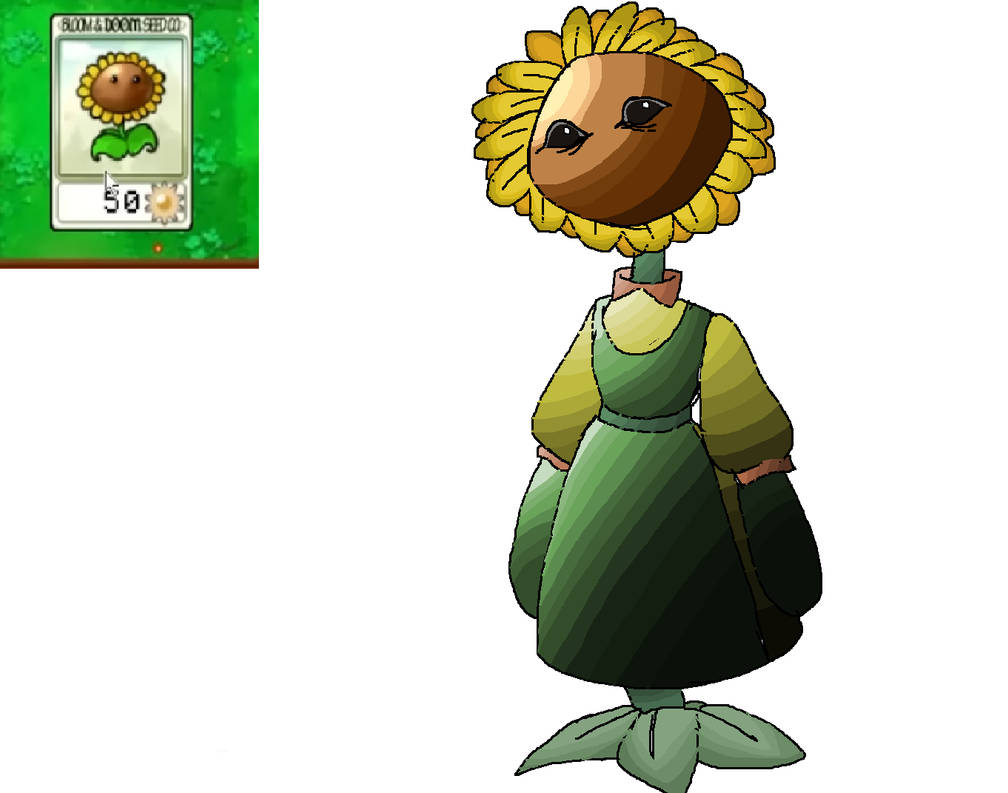 That Creepy Sun Flower From The Pvz Fr33xp Vid by Samothevideogame64 on ...