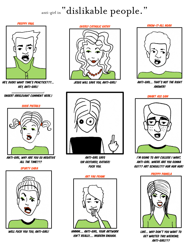 Dislight Characters 'dislikable people' updated by 7Lady7Maria7 on DeviantArt