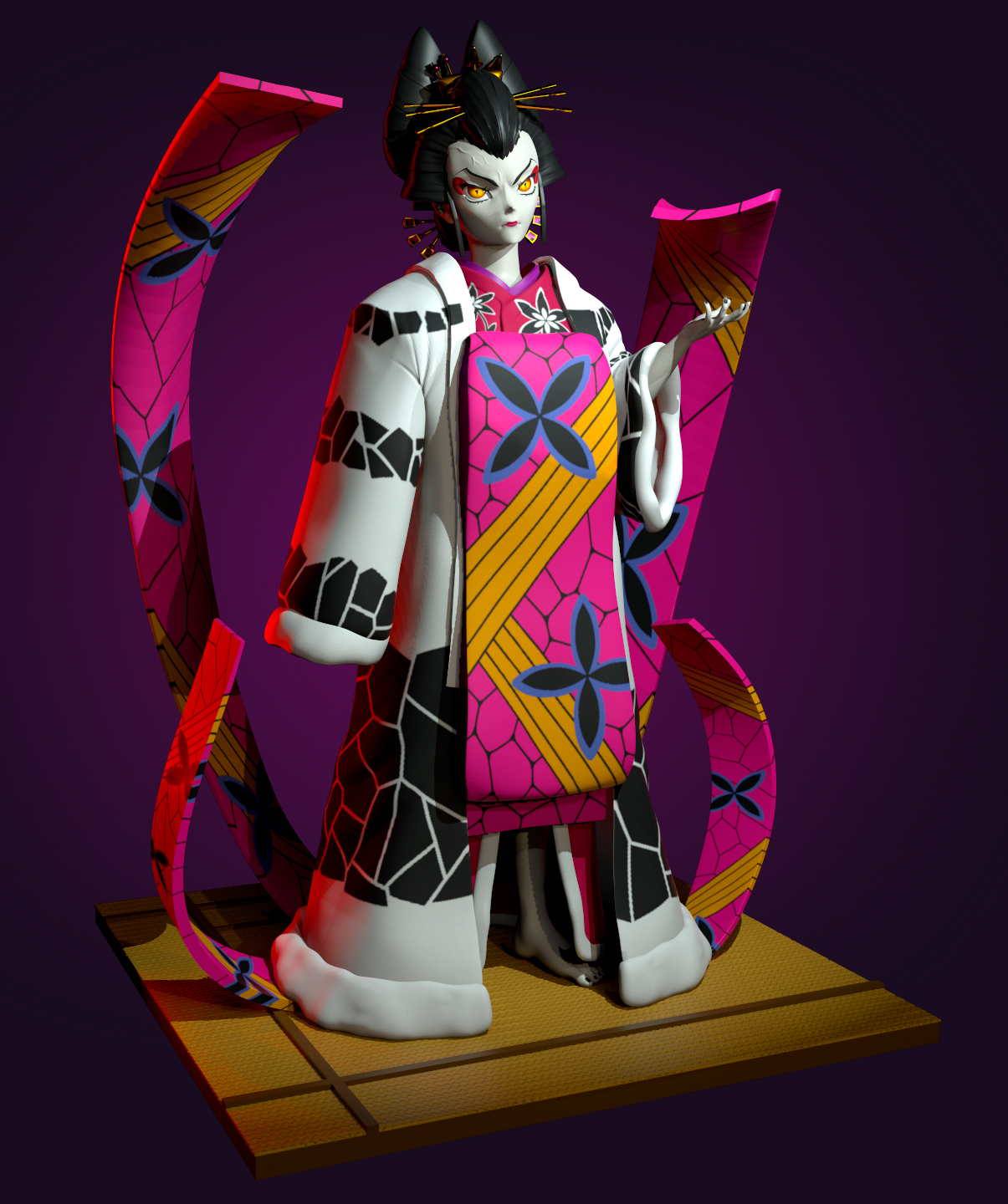 Daki 3D Fanart by phiscisart on DeviantArt