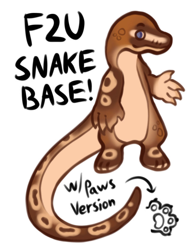 Anthro snake base (F2U) by BeepBopBean on DeviantArt