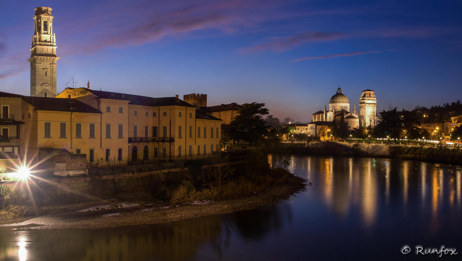 Adige at night