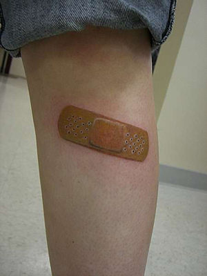 Band Aid tattoo