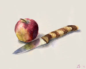 apple and knife