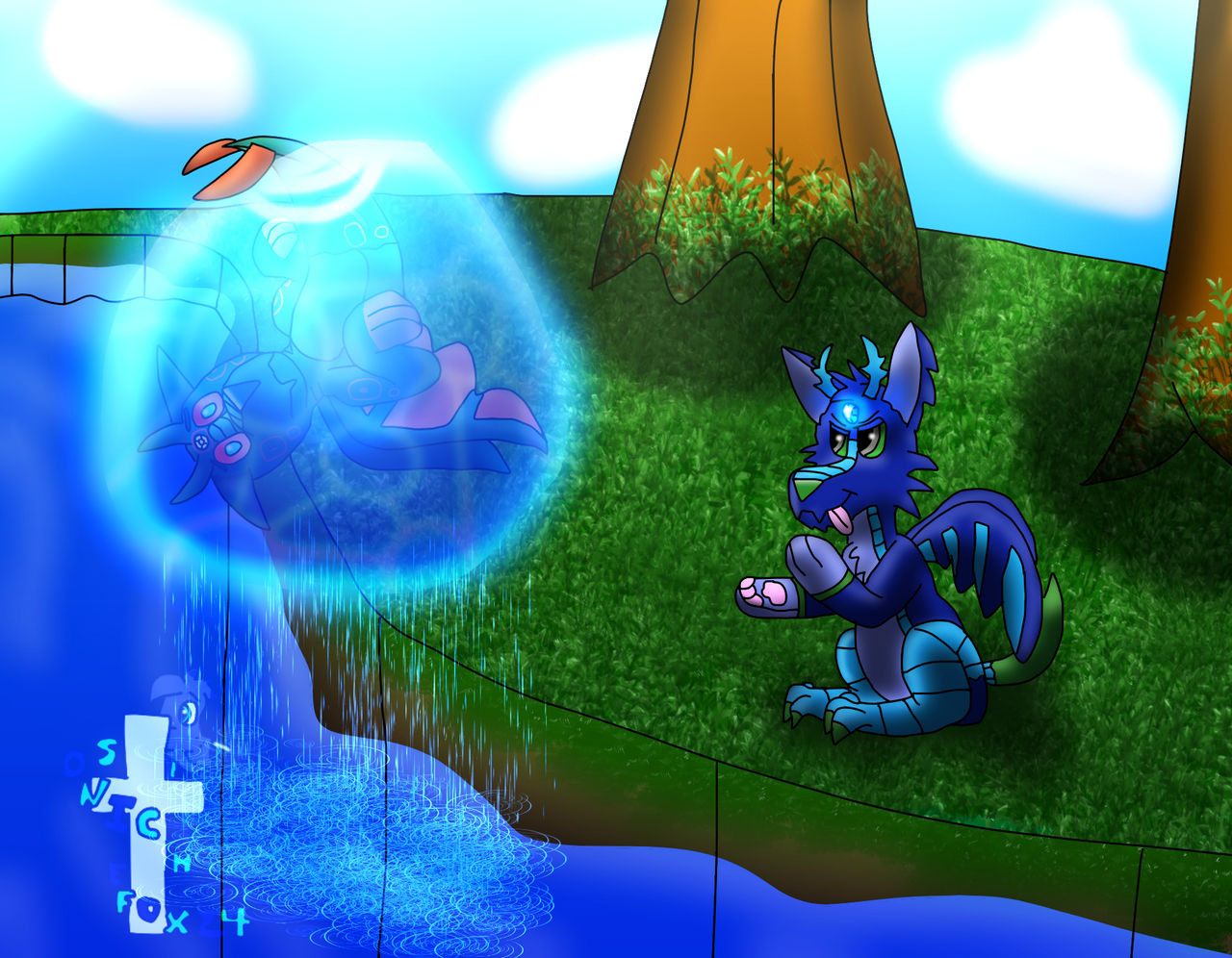 Casta and the Water Bubble by Sonicthefox24 on DeviantArt