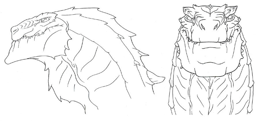 Godzilla Base Drawing F2U Godzilla Head Base by SangheiliofPyrrhia on DeviantArt