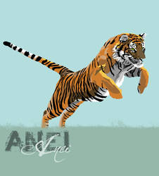 Leaping Tiger Vector