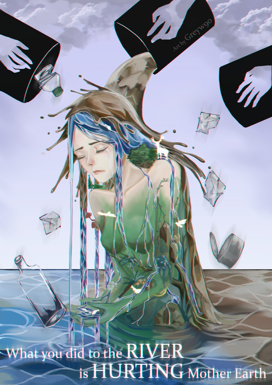 Comm - Mother Earth (WaterPollution) by Greywalker2 on DeviantArt Comm - Mother Earth (WaterPollution) by Greywalker2 on DeviantArt
