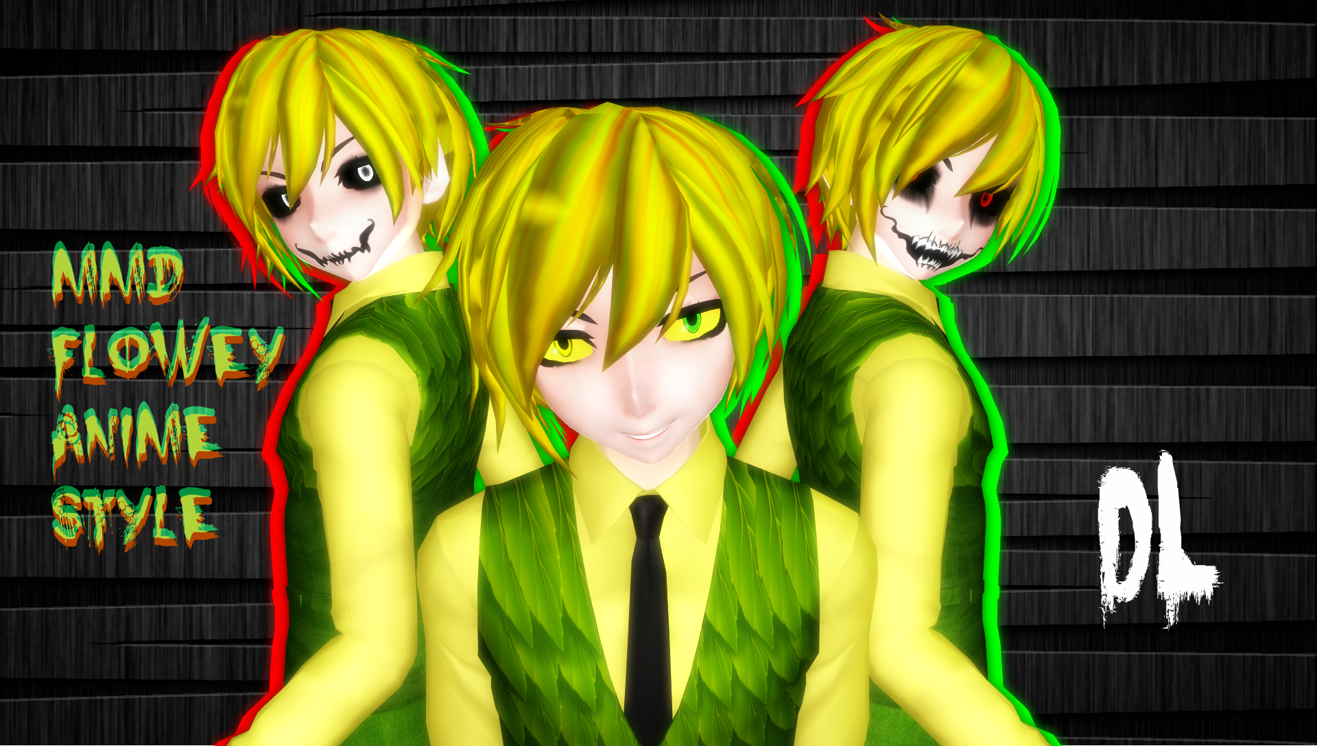 UNDERTALE MMD Flowey anime style V1 TRUE DL