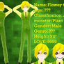 Flowey anime style bio(MMD)