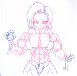 Commission - Android 18