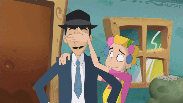 Mrs. Worthmore Covers Prof. Girafalde's Eyes by Ulises21998 on DeviantArt