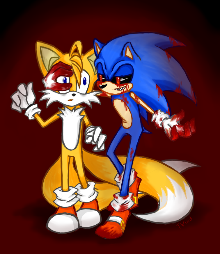 Sonic.exe and Tails.exe by sonicydannyphantom on DeviantArt