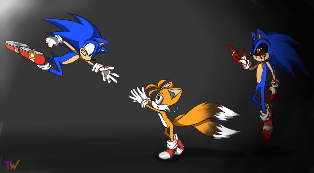 Sonic and Tails.exe in subconscious mind by MattSpriteMaster on DeviantArt