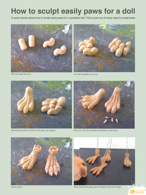 How to sculpt paws