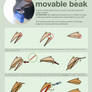 How to sculpt a movable beak