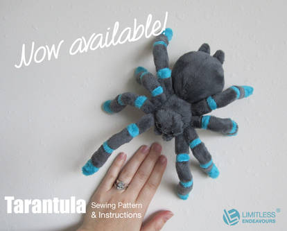 Tarantula Plush Sewing Pattern Available