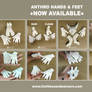 Anthro Hands n Feet AVAILABLE NOW