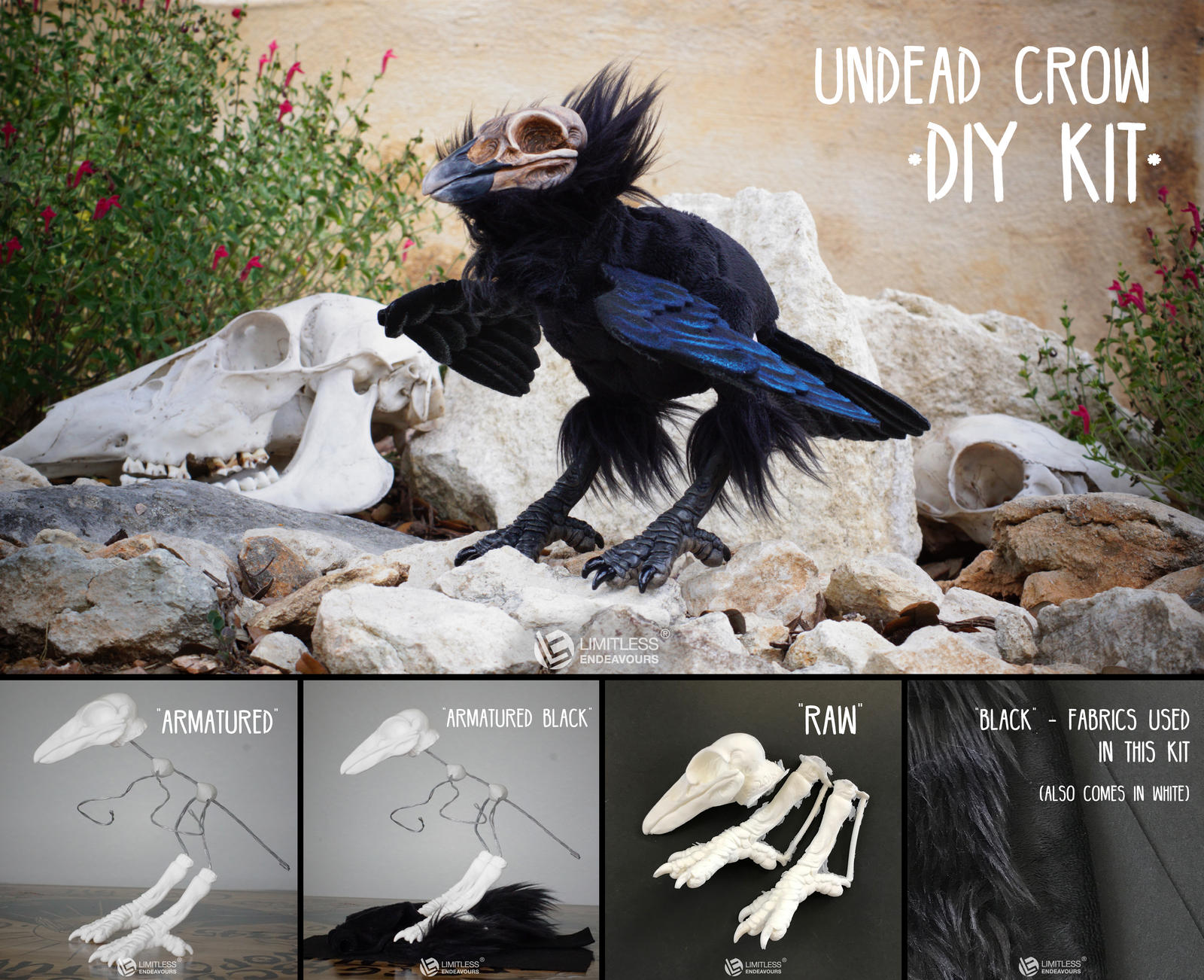 Crows Kit Undead Crow DIY Kit Collage by LimitlessEndeavours on DeviantArt