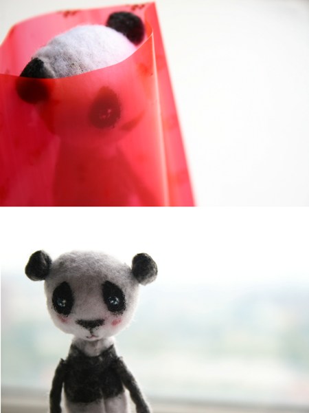 panda red bag