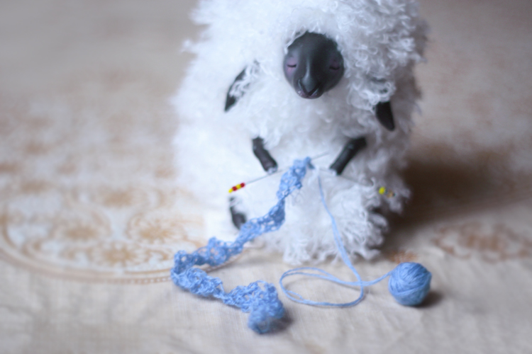 knitting sheep