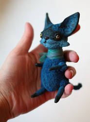 tiny blue cat