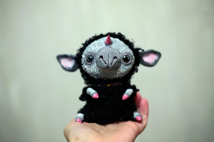 Black Unicorn Sheep