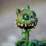 flytrap cat close-up